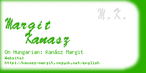 margit kanasz business card